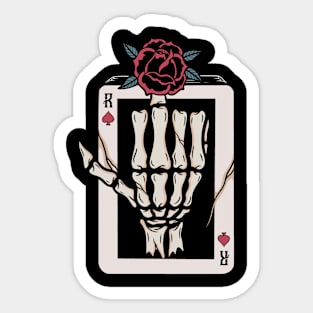 Rose and skull Sticker